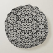 アラビア花パターン ラウンドクッション (裏面)