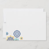 アラビア装飾 招待状 (裏面)