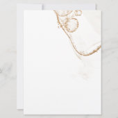 アラビア語と英語のモダンな結婚式の招待状カード 招待状 (裏面)