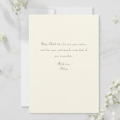 アラビア語のドゥアー結婚カード（リング＆フラワー付き） サンキューカード