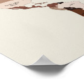 アラビア語の世界地図 国名ポスター 引っ越し祝い ポスター (角)