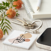 アラビア語の書道に住む キーホルダー (正面右)