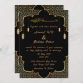 アラビア語の結婚式招待状 セーブザデート (正面/裏面)