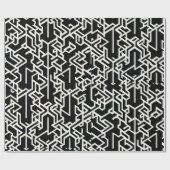 アラビア語のK多角形と線の幾何学的パターン ラッピングペーパー (フラット)