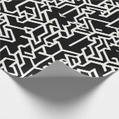 アラビア語のK多角形と線の幾何学的パターン ラッピングペーパー (角)