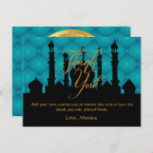 アラビア語をテーマにしたサンキューカード ポストカード (正面/裏面)