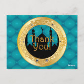アラビア語をテーマにしたサンキューカード ポストカード (裏面)