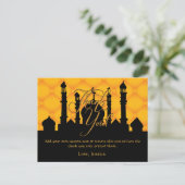 アラビア語をテーマにしたサンキューカード ポストカード (スタンド正面)