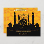 アラビア語をテーマにしたサンキューカード ポストカード (正面/裏面)