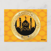 アラビア語をテーマにしたサンキューカード ポストカード (裏面)