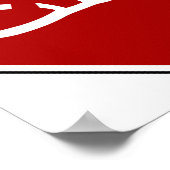 アラビア語イストップラン語記号（ペルシャ語文字） ポスター (角)