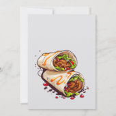 アラビア語シャワルマおもしろい食品شاورما يا معلم أكل عربي 招待状 (裏面)