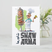 アラビア語シャワルマおもしろい食品شاورما يا معلم أكل عربي 招待状 (スタンド正面)