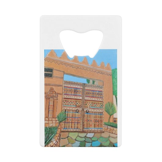 アラビア語ドア クレジットカード栓抜き (正面)