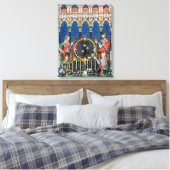 アラビア語バックギャモン選手4人 キャンバスプリント (インサイチュ (寝室))