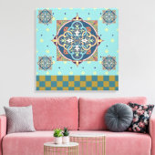 アラビア語パターン – キャンバスプリント (インサイチュ (リビング))