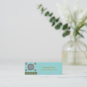 アラビア語パターン – 価格ラベル、名刺 スキニー名刺 (スタンド正面)