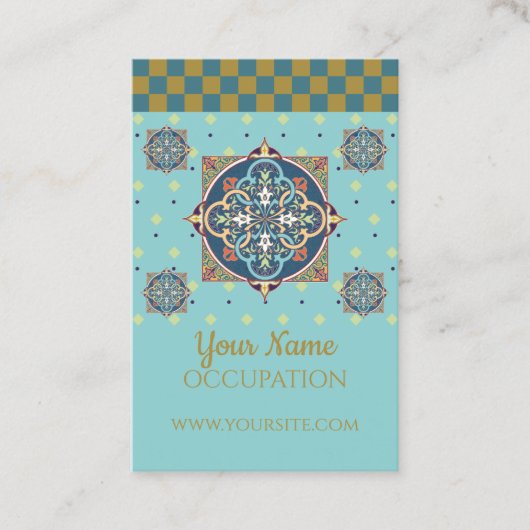 アラビア語パターン – 名刺 (正面)