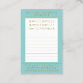 アラビア語パターン – 名刺 (裏面)