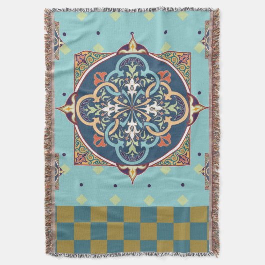 アラビア語パターン – 毛布 (正面縦)