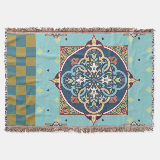 アラビア語パターン – 毛布 (正面)