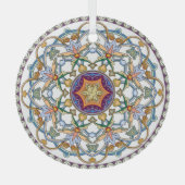 アラビア語フローラ伝統的:イスラムの枠。 ガラスオーナメント (正面)