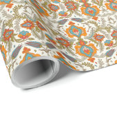 アラビア語ボホエレガントフローラモロッコピーコック ラッピングペーパー (ロールコーナー)
