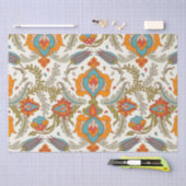 アラビア語ボホエレガントフローラモロッコピーコック 薄葉紙 (クラフト)