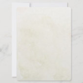 アラビア語モダン金ゴールドミニマルエレガントイスラム教徒 招待状 (裏面)