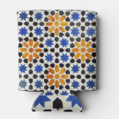 アラビア語モロッコ：モザイクタイル背景。 缶クーラー (裏面)