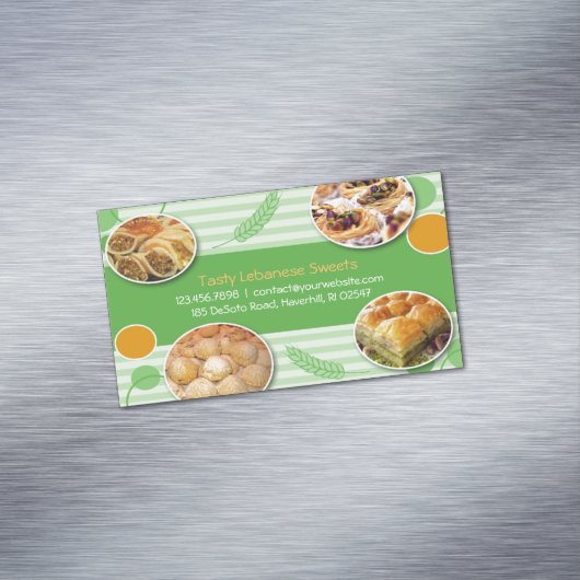 アラビア語レバノンペストリー マグネット名刺 (インサイチュ)