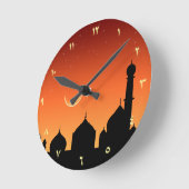 アラビア語夕べスカイ – 丸時計 ラウンド壁時計 (傾斜)