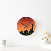 アラビア語夕べスカイ – 丸時計 ラウンド壁時計 (ホーム)