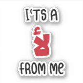 アラビア語、アラビア語の引用文で私からおもしろいのA No シール (正面)