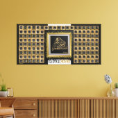 アラビア語–99アッラーの名前 キャンバスプリント (インサイチュ (リビング))