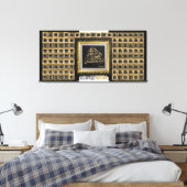 アラビア語–99アッラーの名前 キャンバスプリント (インサイチュ (寝室))