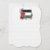 アラビア語PALESTINEクリスマスグリーティングカード (裏面)