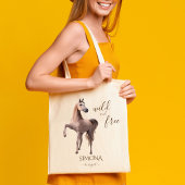 アラビア馬のギフトパーソナライズされた名 トートバッグ