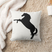 アラビア馬のシルエット クッション (ブランケット)