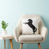 アラビア馬のシルエット クッション (椅子)