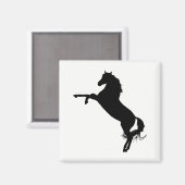 アラビア馬のシルエット マグネット (正面/裏面)