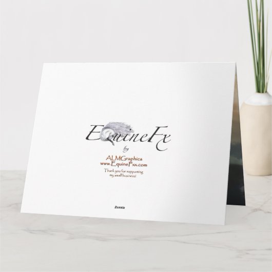 アラビア馬カード カード (裏面)