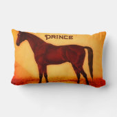 アラビア馬パーソナライズされた- ランバークッション (裏面)