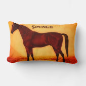 アラビア馬パーソナライズされた- ランバークッション (正面)
