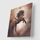 アラビア馬壁時計 スクエア壁時計 (傾斜)