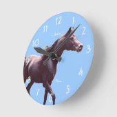 アラビア馬壁時計 ラウンド壁時計 (傾斜)