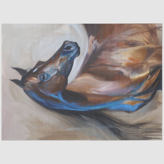 アラビア馬絵を描の切り離し 薄葉紙 (正面)