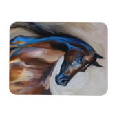 アラビア馬絵を描の柔軟性 マグネット (横)