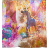 アラビア馬「ケンタウリ」 シャワーカーテン (正面)