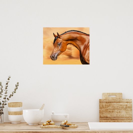 アラビア馬 ポスター (キッチン)